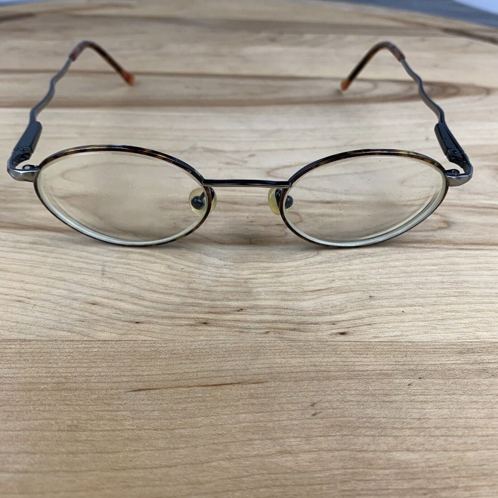 Vintage Glasses Wavy Temple Arms FRAMES ONLY  w/Giorgio Armani Case READ